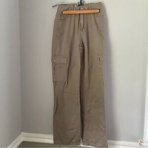 SONG S.O.N.G 90s boyfriend cargo Jean slate gray khaki Cargo pockets 00 23 as is